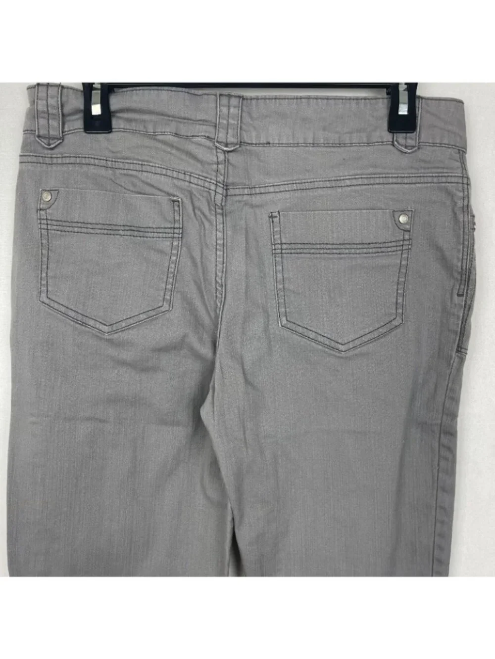 Faded Glory Women Denim Capri Cotton Blend Stretch Casual Pants Size 8